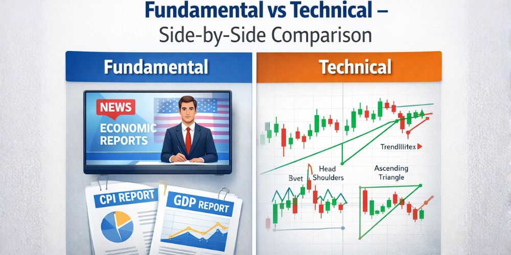 Fundamental vs Technical Side by Side Comparison