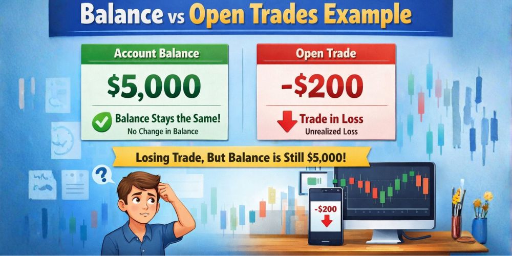 Balance vs Open Trades Example